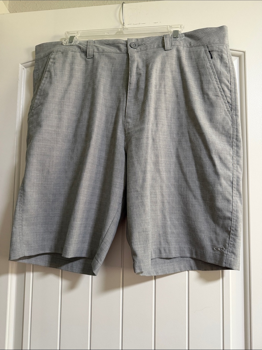 O'Neill Light Gray Flat-Front Men's Shorts